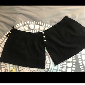 Authentic Chanel Wrap Skirt 6 CC Buttons